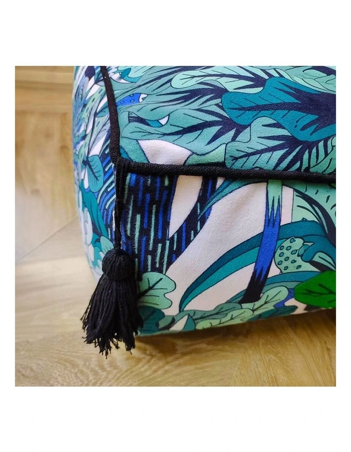 SOGA 2 Pack 50cm Pouffe Cushions Polyester with EPP Filling image 6