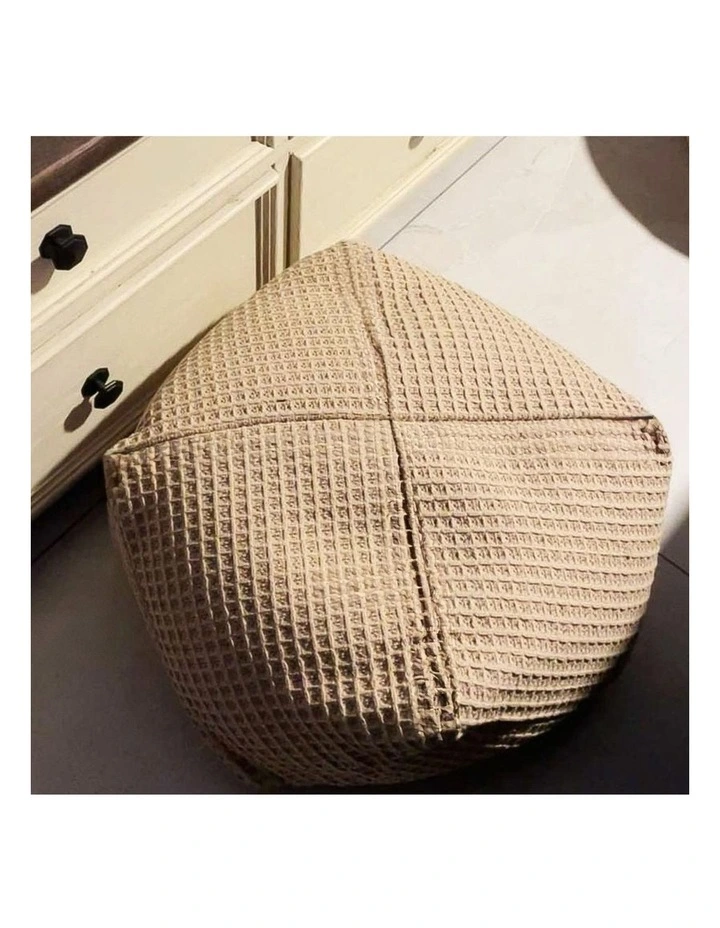 SOGA 2x 45cm Pouffe Cushion Polyester Cotton with EPP Filling image 3