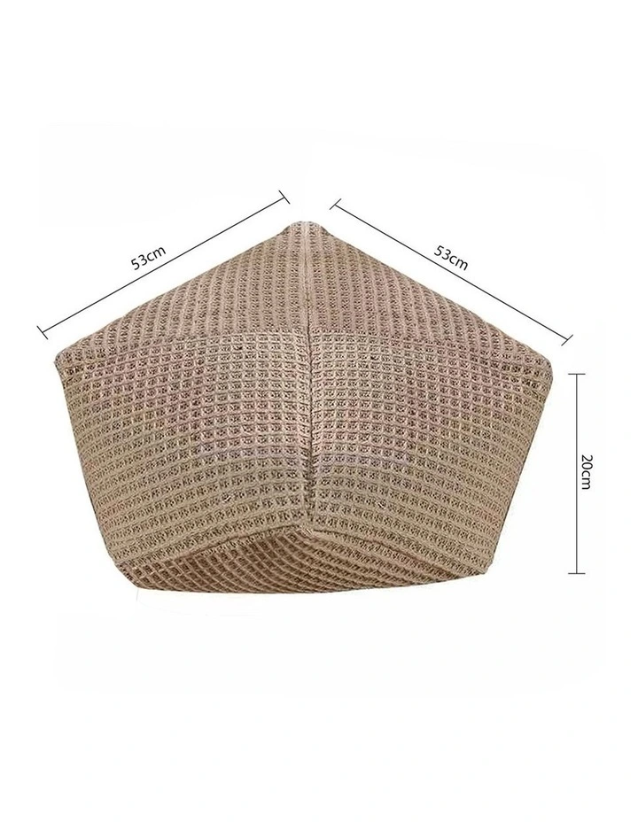 SOGA 2x 45cm Pouffe Cushion Polyester Cotton with EPP Filling image 5