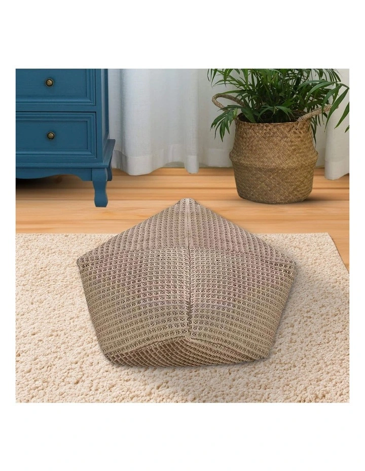 SOGA 2x 45cm Pouffe Cushion Polyester Cotton with EPP Filling image 6