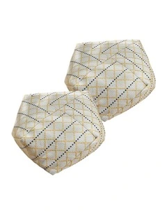 SOGA 2 Pack 45cm Pouffe Cushions Polyester Cotton with EPP Filling