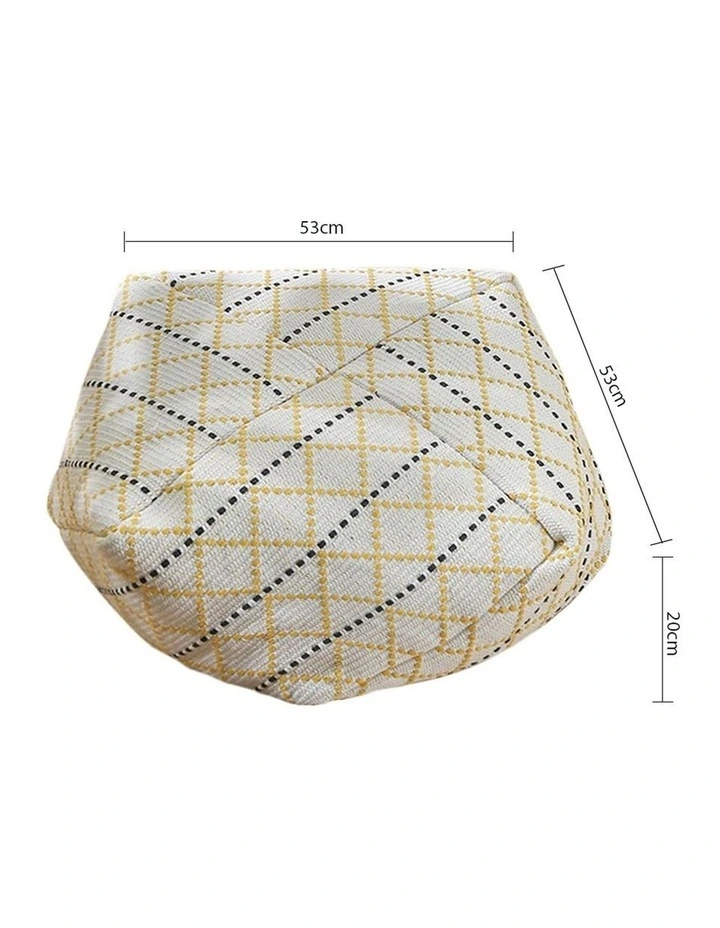 SOGA 2 Pack 45cm Pouffe Cushions Polyester Cotton with EPP Filling image 5