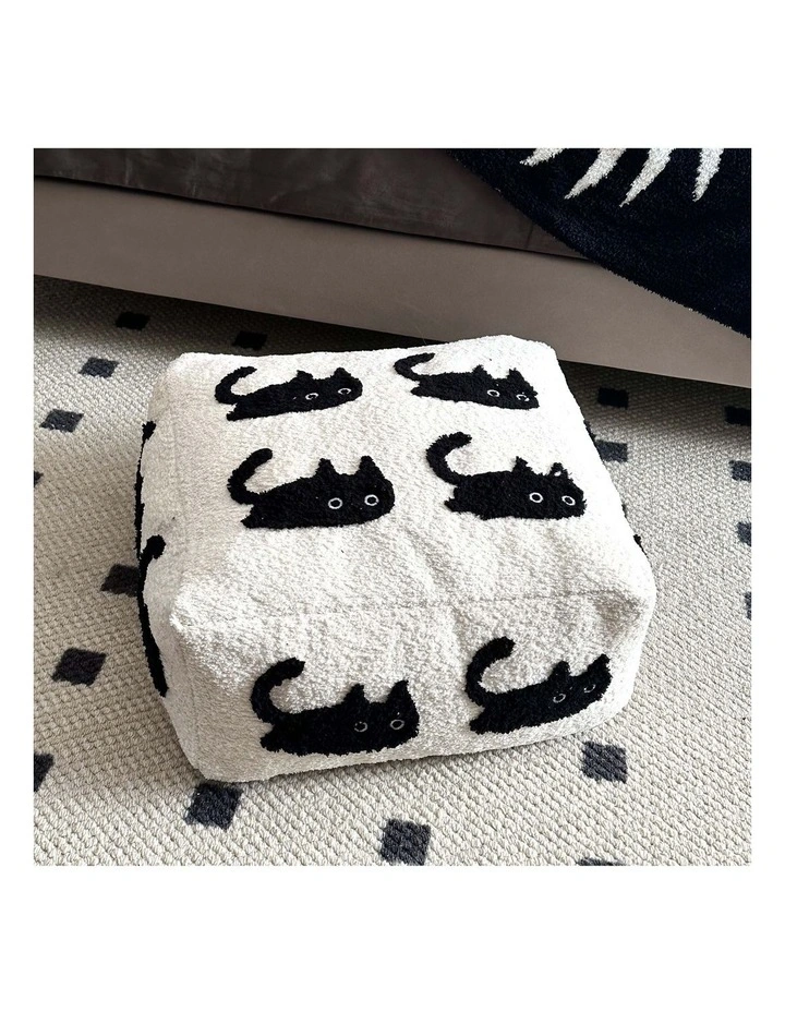 SOGA 2 Pack 50cm Pouffe Cushions Polyester with EPP Filling image 2