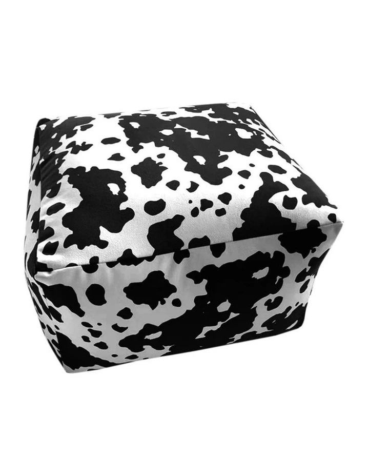 SOGA 55cm Square Pouffe Ottoman 35cm High image 1