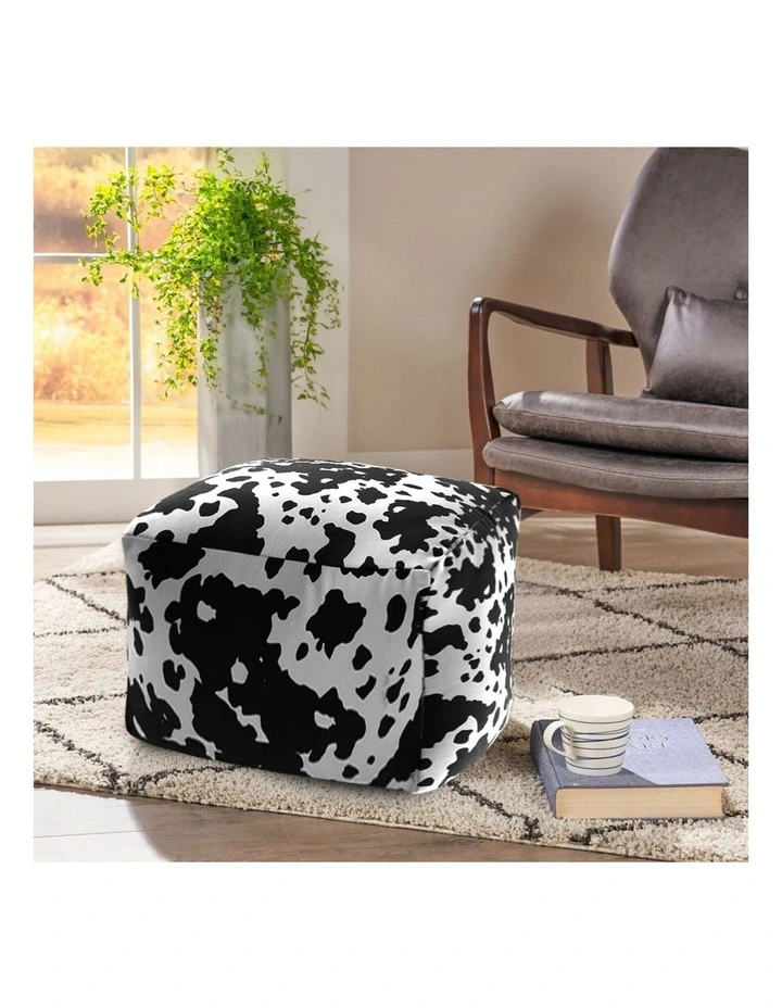 SOGA 55cm Square Pouffe Ottoman 35cm High image 5