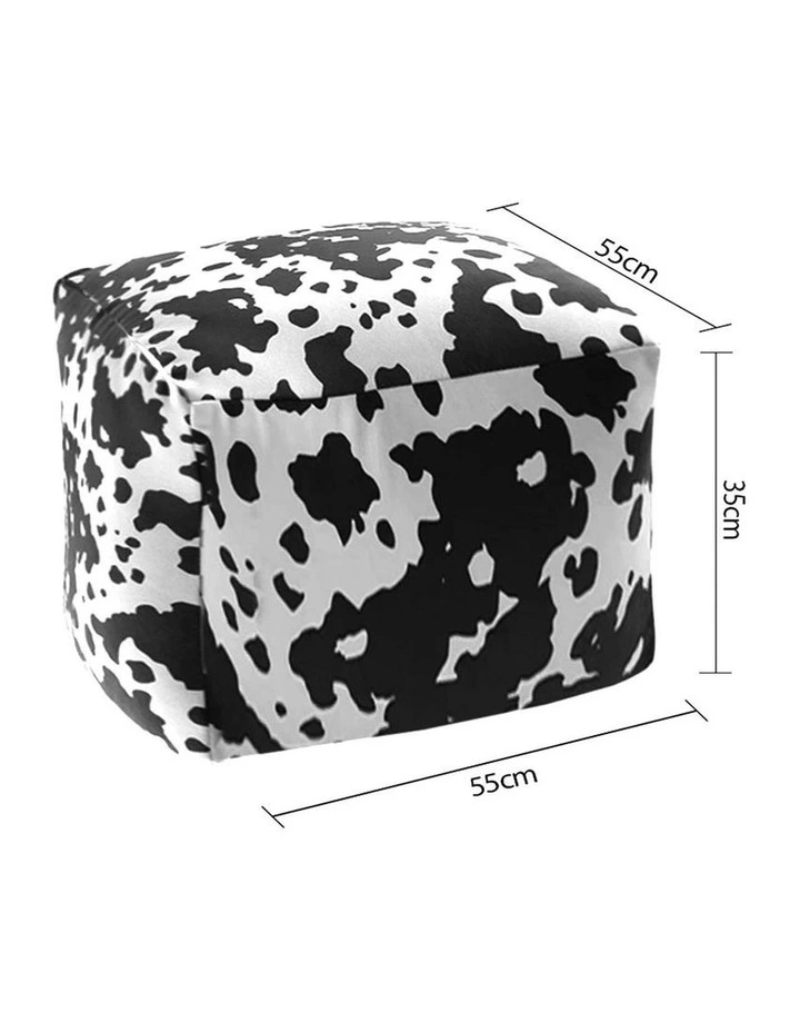 SOGA 55cm Square Pouffe Ottoman 35cm High image 6