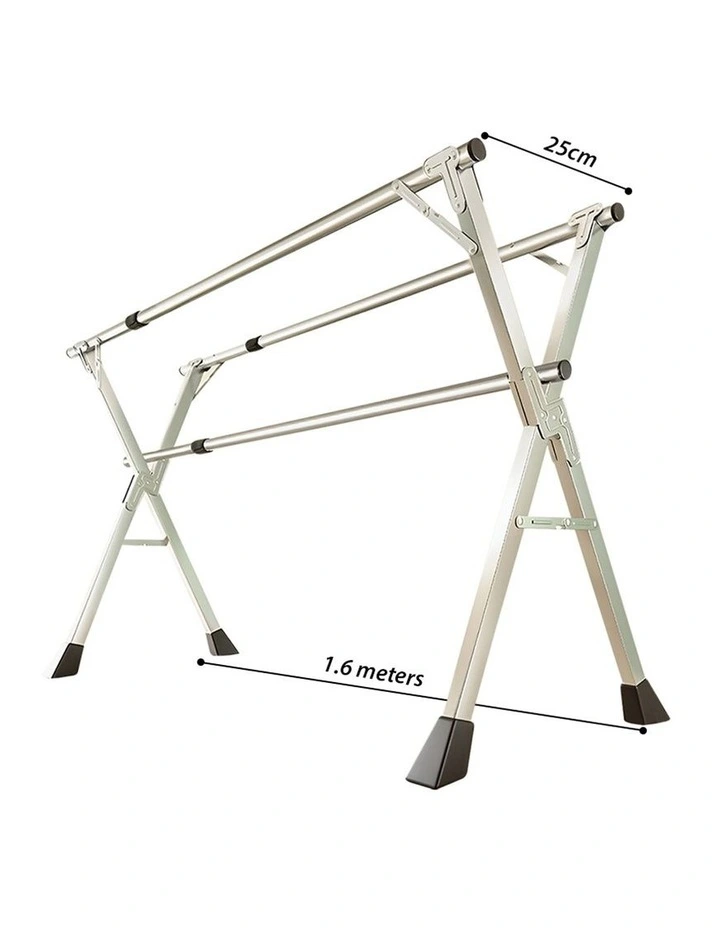 SOGA 1.6m 3 Pole Clothes Drying Rack 2 Pack image 4