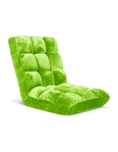 SOGA Adjustable Foldable Floor Recliner Chair Green