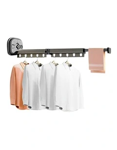 SOGA 93.2cm Wall Mounted Foldable Clothes Drying Rack