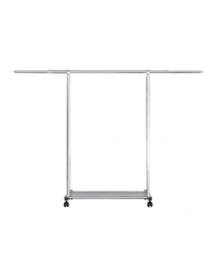 SOGA 120200cm Extendable Clothes Drying Rack with Wheels