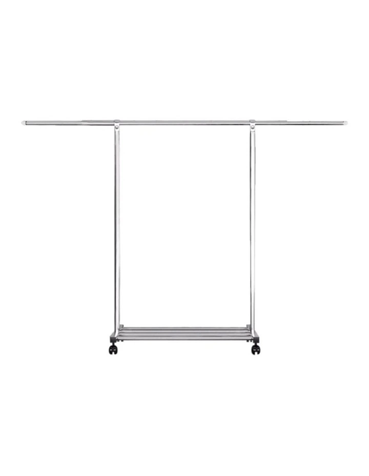 SOGA 120200cm Extendable Clothes Drying Rack with Wheels image 1