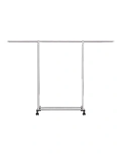 SOGA 120200cm Extendable Clothes Drying Rack with Wheels