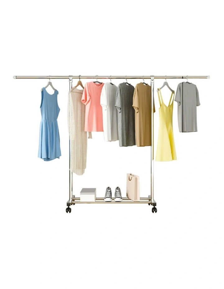 SOGA 120200cm Extendable Clothes Drying Rack with Wheels image 2
