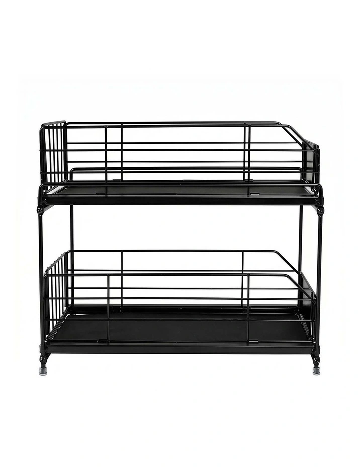 Toque 2 Tier Pull Out Cabinet Organizer Sliding Kitchen Storage Rack Under Sink image 2