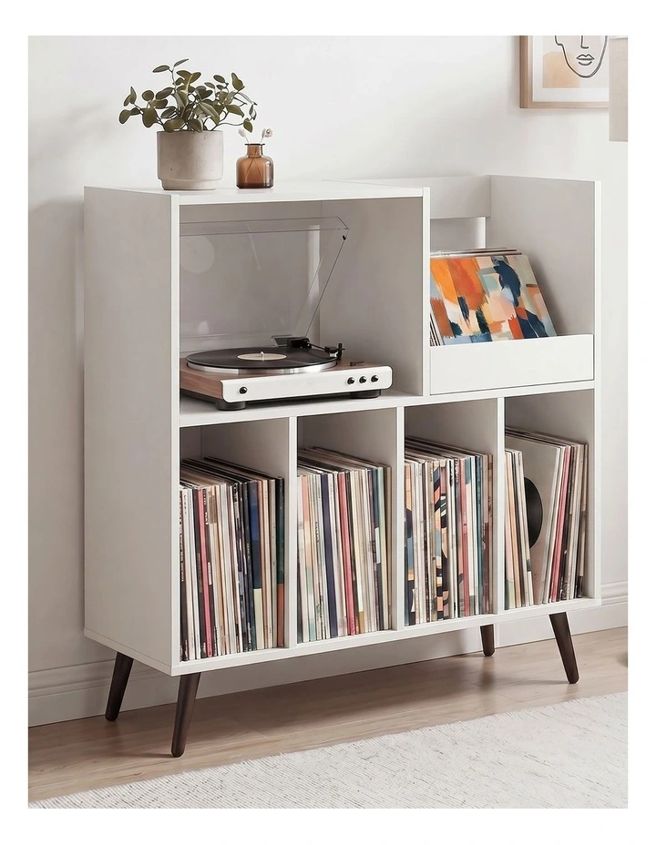 Levede Record Player Stand Vinyl Storage Cabinet Turntable Table 300  Albums image 7