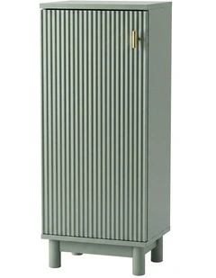Levede Bathroom Cabinet Freestanding Storage Cupboard Slim 3 Tier Shelves Green