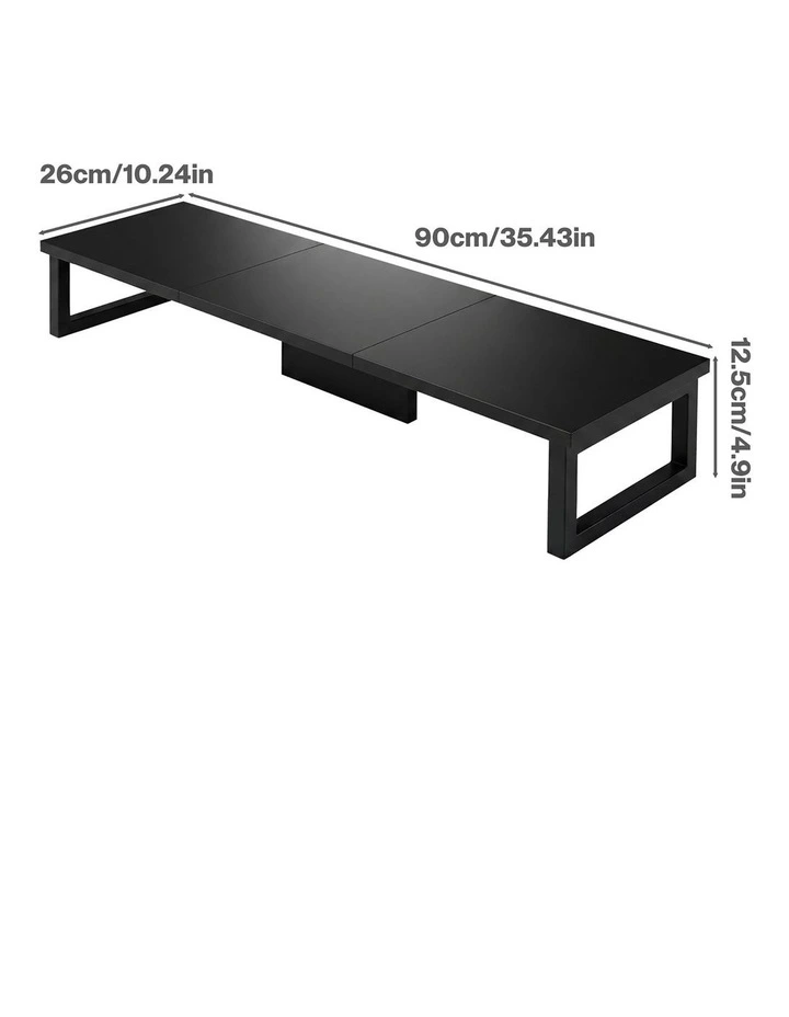 Levede Monitor Stand Dual Screen Riser Computer Monitor Stand Desk Organiser image 3