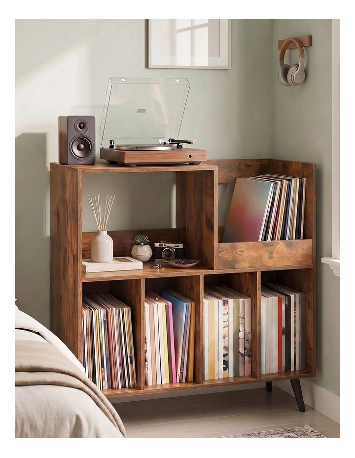 Levede Record Player Stand Vinyl Holder Cabinet Turntable Table 300 Albums image 7