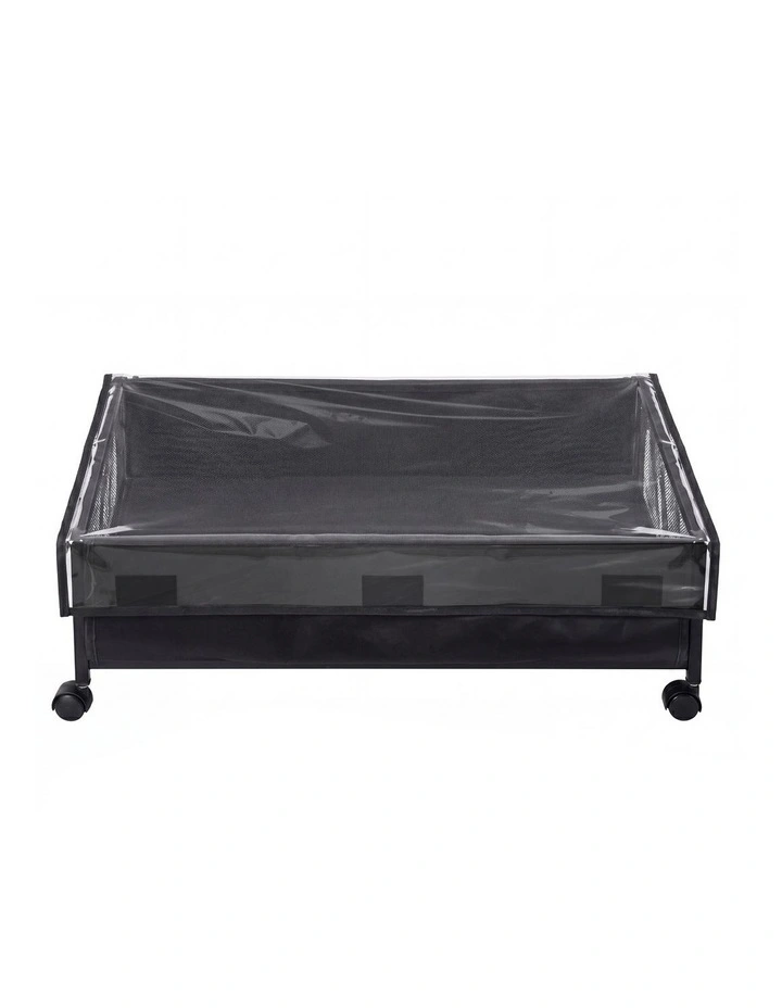 Levede Under Bed Storage Box 2PCS Wheels Clothes Organizer Dustproof 2 x 48L image 2
