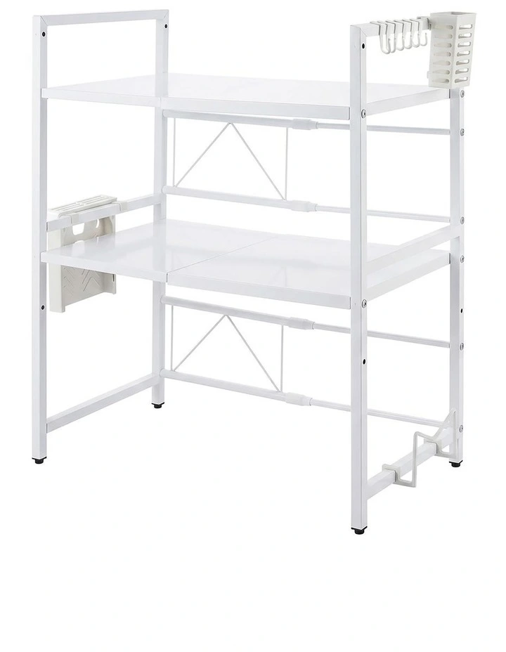 Toque Microwave Shelf 3 Tier Adjustable Oven Storage Rack Stand Holder Kitchen image 1