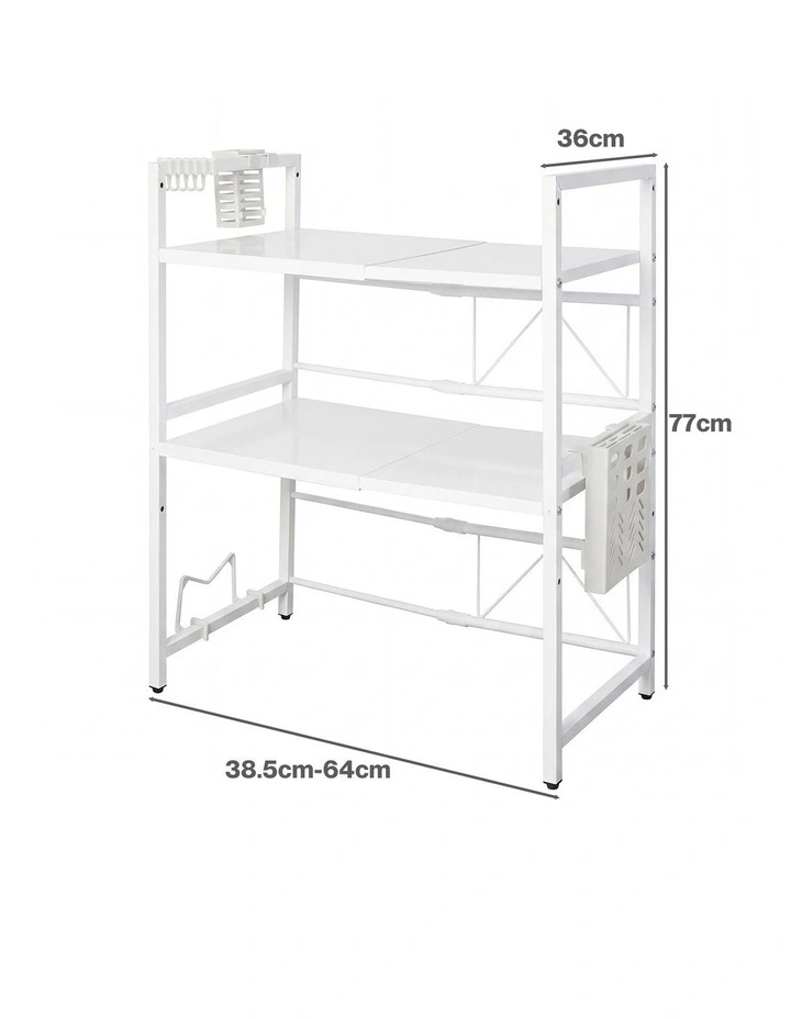 Toque Microwave Shelf 3 Tier Adjustable Oven Storage Rack Stand Holder Kitchen image 3