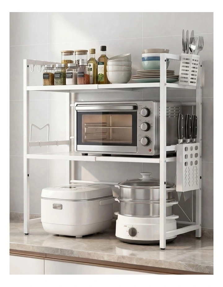 Toque Microwave Shelf 3 Tier Adjustable Oven Storage Rack Stand Holder Kitchen image 7