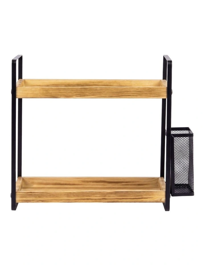 Levede 2 Tier Countertop Organiser Classic Storage Rack Shelf Bathroom Kitchen image 2