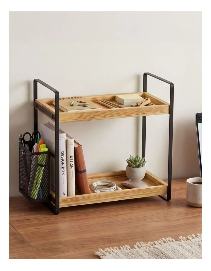 Levede 2 Tier Countertop Organiser Classic Storage Rack Shelf Bathroom Kitchen image 7