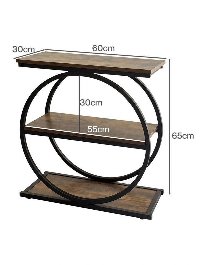 Levede Narrow Side Table 3 Tiers End Table Adjustable Sofa Side Table Bedroom image 3