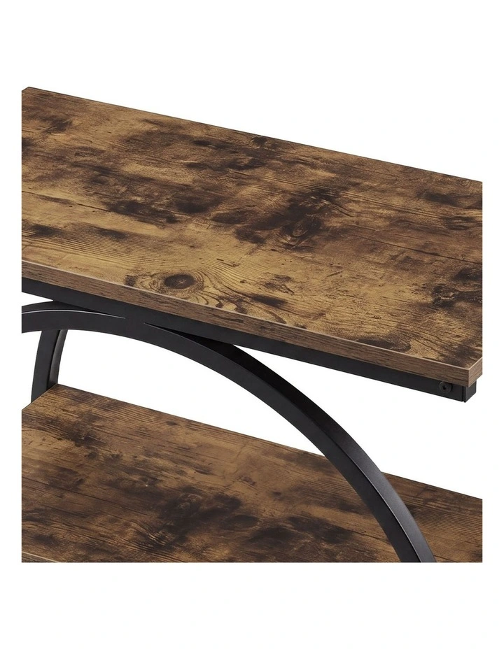 Levede Narrow Side Table 3 Tiers End Table Adjustable Sofa Side Table Bedroom image 6