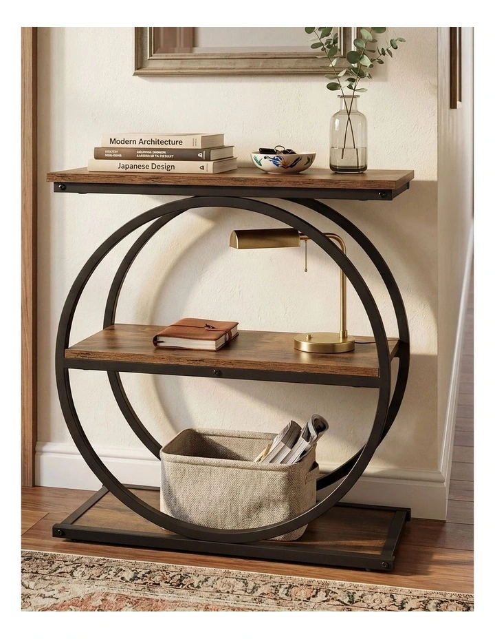 Levede Narrow Side Table 3 Tiers End Table Adjustable Sofa Side Table Bedroom image 7