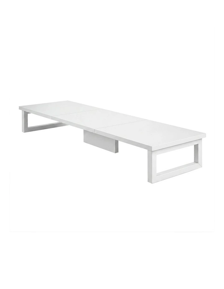 Levede Dual Monitor Stand Riser Desk Laptop Computer Organizer Laptop Shelf 90cm image 1