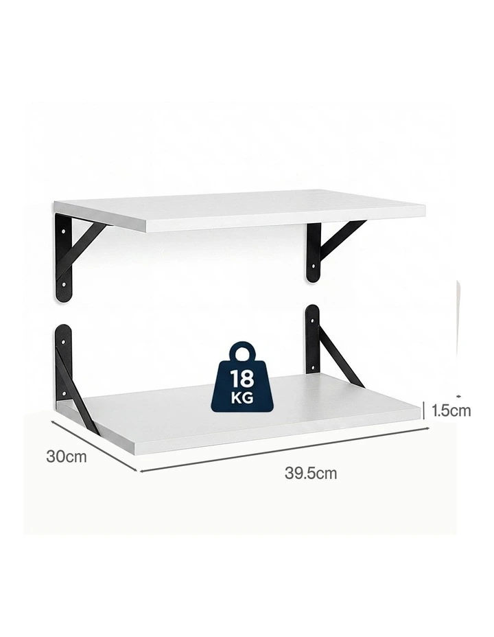 Levede Floating Wall Shelves 2Pcs Deep Wall Mounted Display Book Shelf Bedroom image 3