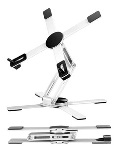 Levede Portable Laptop Stand 360 Rotating Bracket Foldable Aluminum Desk Riser