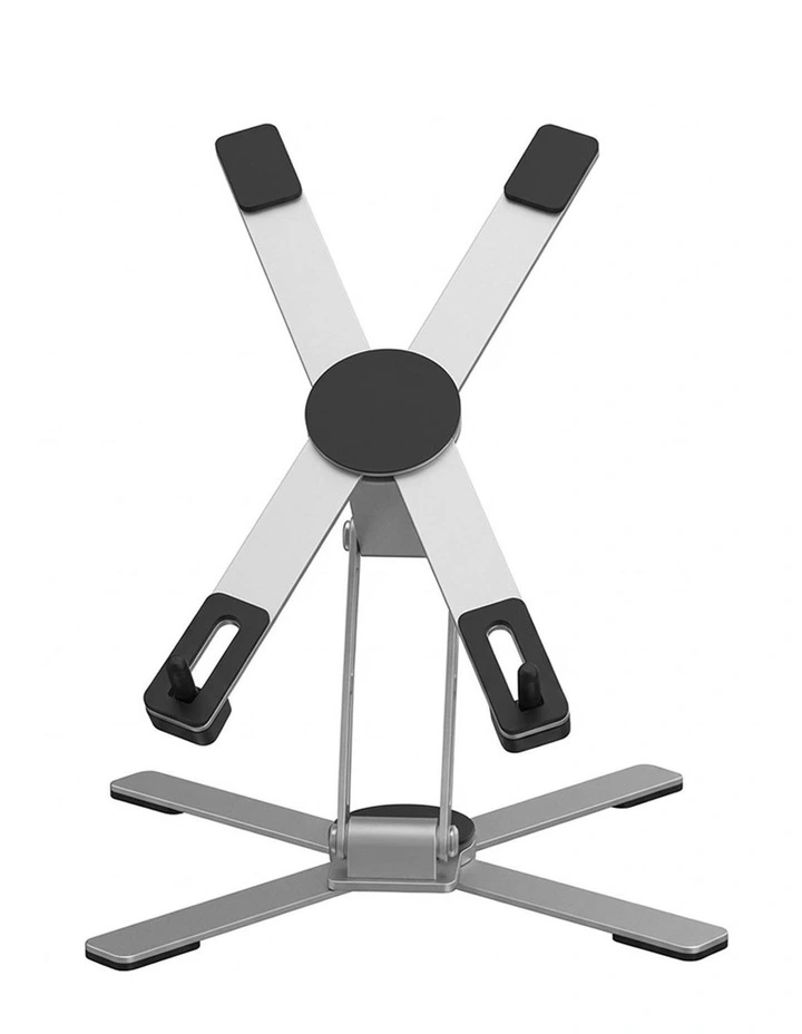 Levede Portable Laptop Stand 360 Rotating Bracket Foldable Aluminum Desk Riser image 2