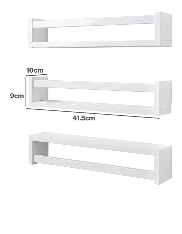 Levede Book Shelves Floating Kids Nursery 3 Pcs  Display Wall Shelves Bedroom image 3