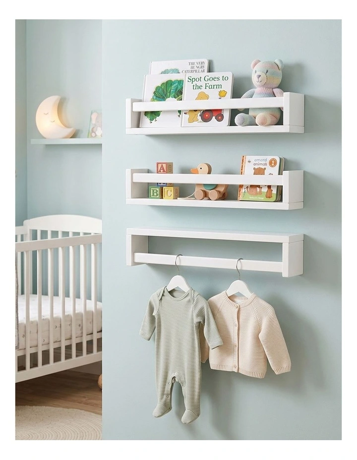 Levede Book Shelves Floating Kids Nursery 3 Pcs  Display Wall Shelves Bedroom image 7