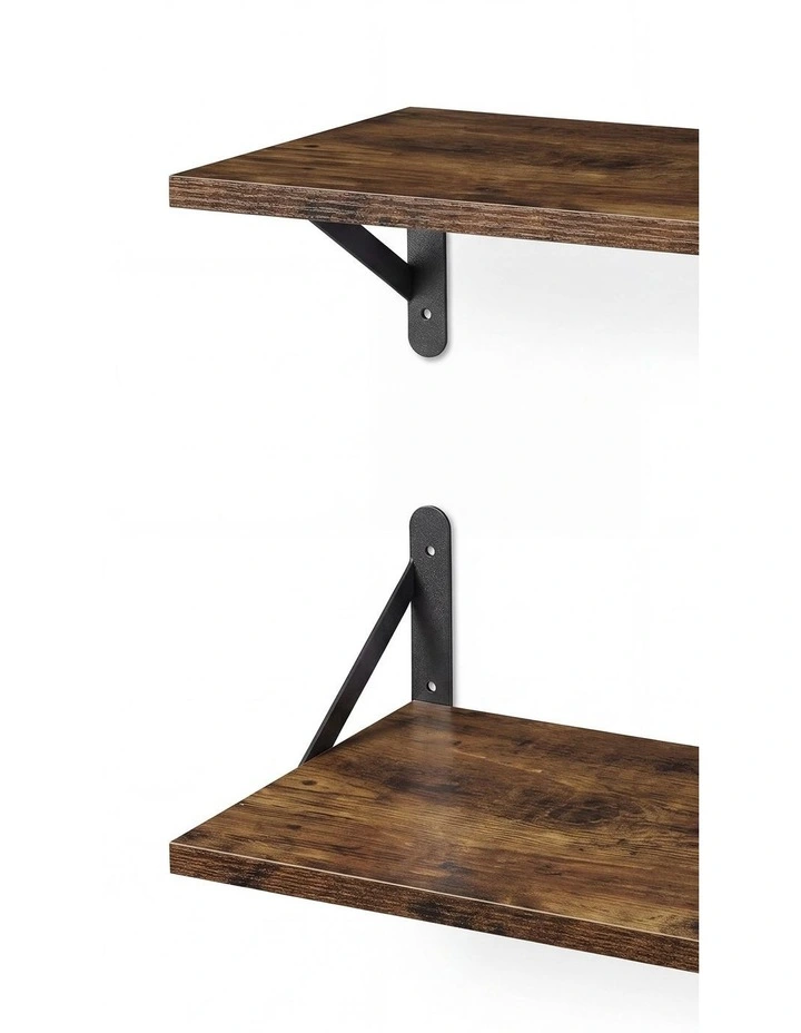 Levede Floating Shelves 2Pcs Deep Wall Mounted Rustic Storage Book Shelf Bedroom image 6