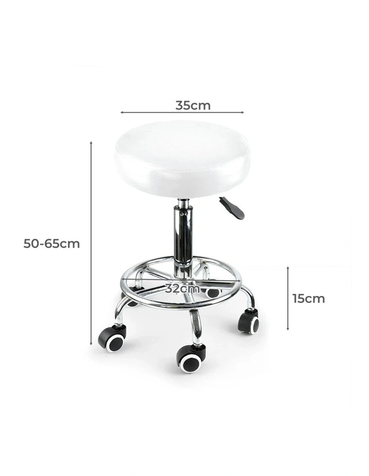 2x Levede Swivel Salon Barstool Hairdressing Stool Barber Chair Equipment Beauty image 2