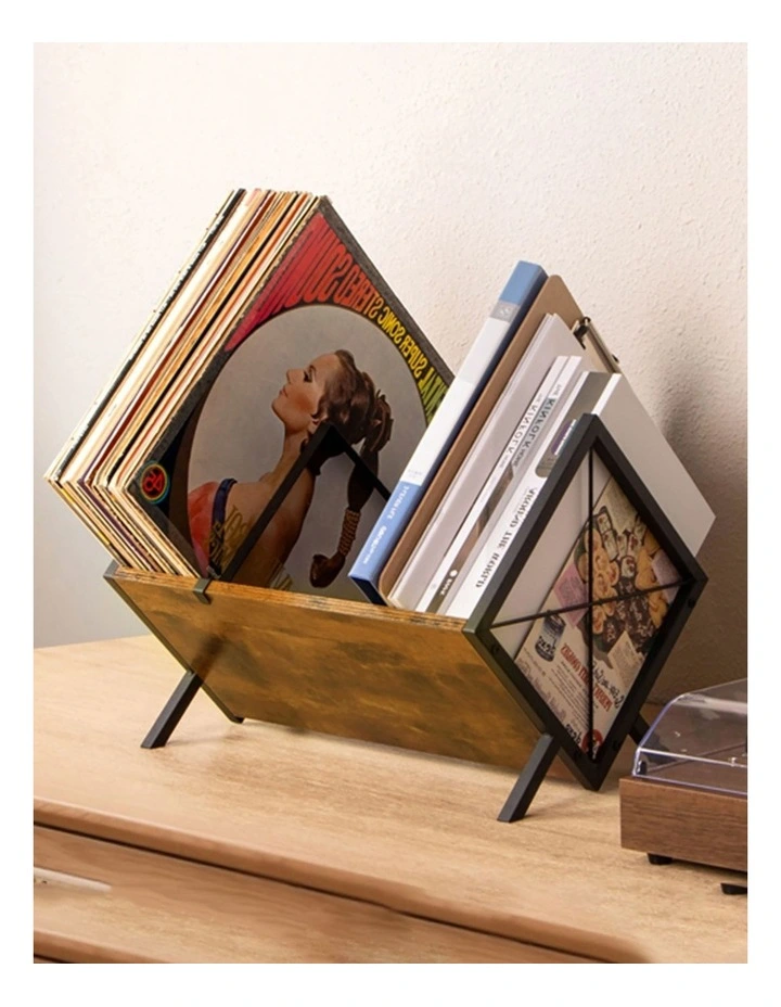 Levede Vinyl Record Storage Rack Display Shelf LP Album Books Holder Adjustable image 7