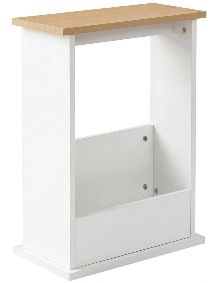 Levede Slim Side Table Magazine Rack Narrow Sofa End Table Storage Living Room image 1