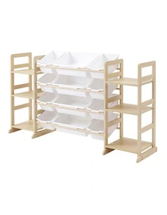 Levede Kids Toy Box Organiser 12 Bins 6 Shelves Display Storage Rack Playroom