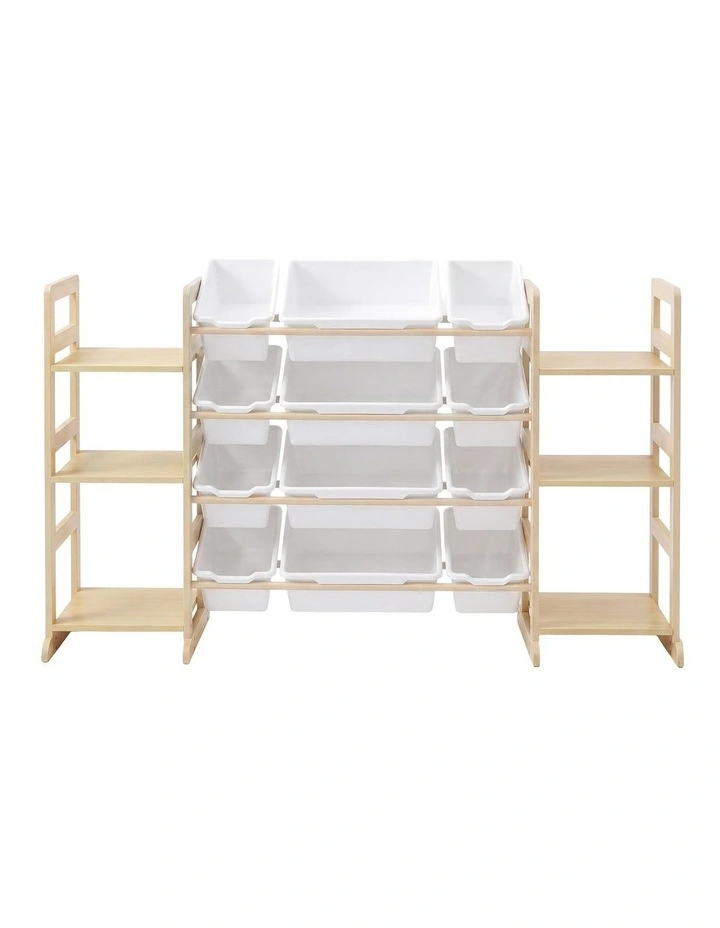 Levede Kids Toy Box Organiser 12 Bins 6 Shelves Display Storage Rack Playroom image 2