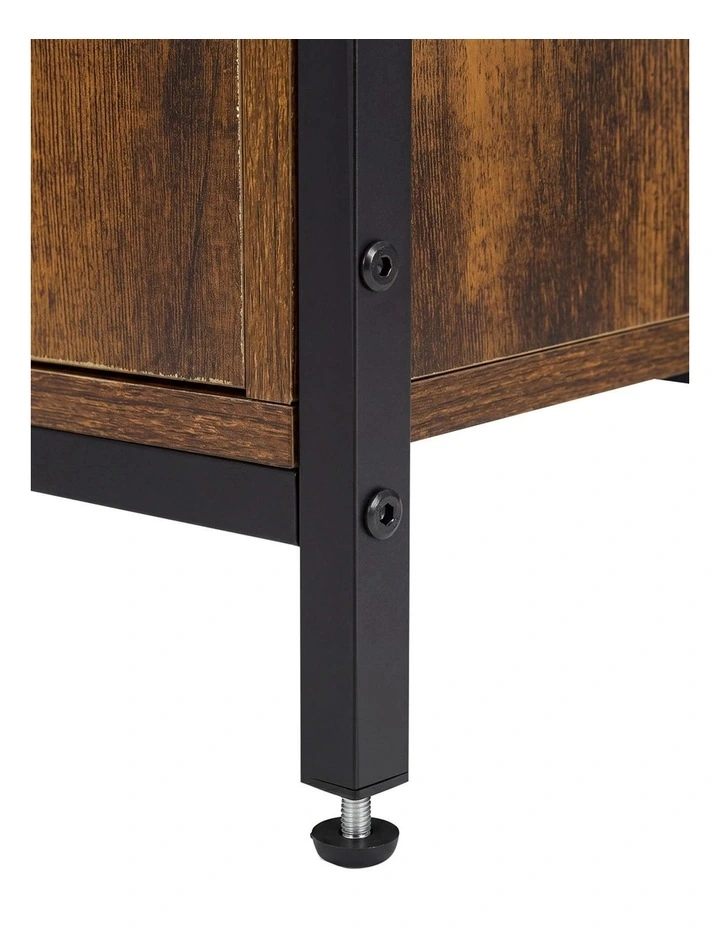 Levede 6 Tier Bookshelf Storage Cabinet Bookcase Display Adjustable Shelves Door image 4