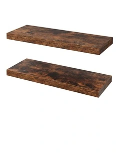 Levede Floating Wall Shelf 2 PCS Wall Mounted Shelves Book Display Storage Rack
