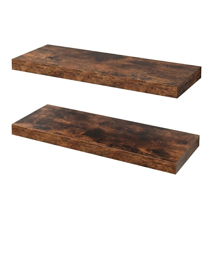 Levede Floating Wall Shelf 2 PCS Wall Mounted Shelves Book Display Storage Rack image 1