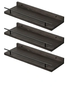 Levede Floating Wall Shelves  3 Pcs Wall Mounted Storage Display Rack Bedroom