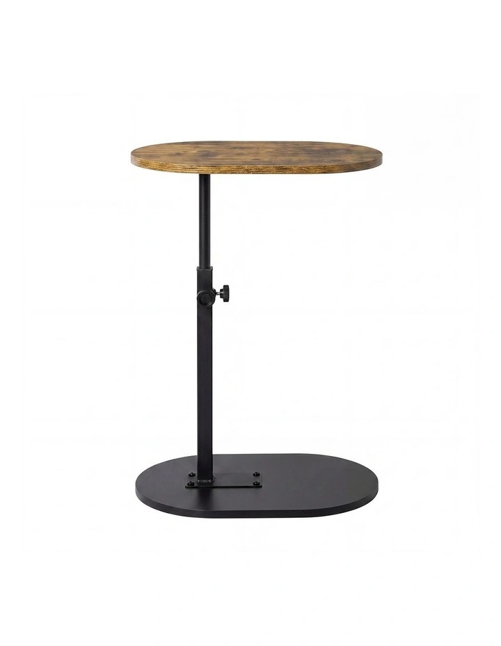 Levede C Shaped Side Table Adjustable Height 360 Rotating Laptop Sofa End Table image 2