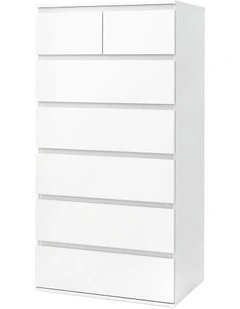 Levede Tall Storage Cabinet 7 Drawer Dresser Bedroom Storage Cupboard Tallboy