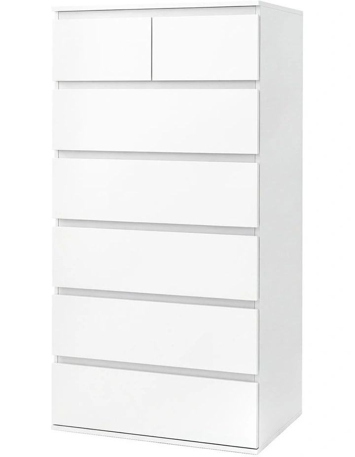 Levede Tall Storage Cabinet 7 Drawer Dresser Bedroom Storage Cupboard Tallboy image 1